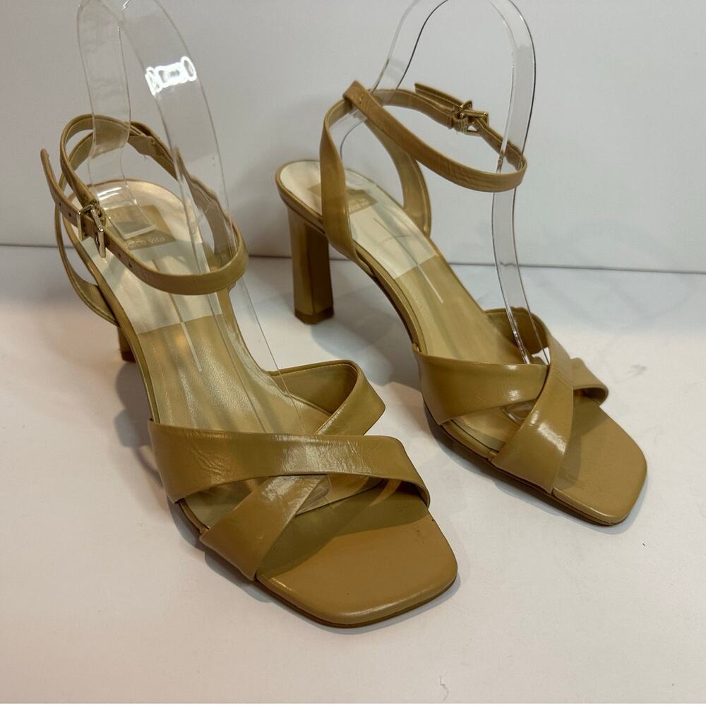 Dolce Vita Gwin Ankle Strap Heels Nude Women’s Size 9 Minimalist Dress Sandals